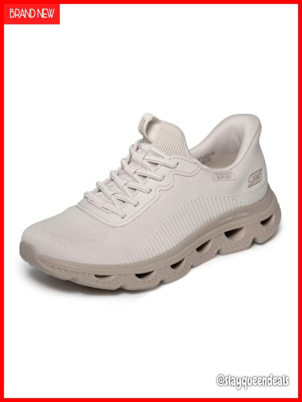 Skechers Women's Hands Free Slip-Ins Glide-Step Arc Waves Sneaker Machine